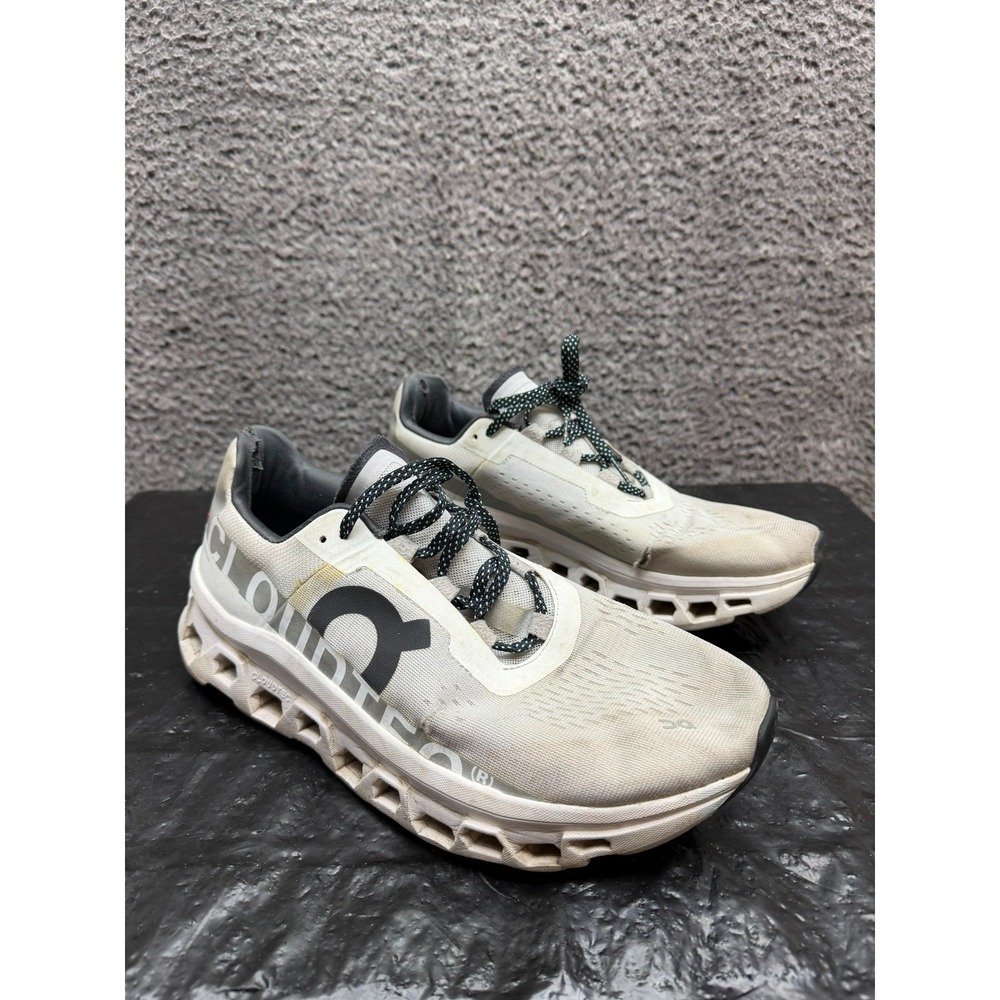 On Running Cloudmonster Sneakers 61-98434 White Black Grey Mens Size 11 US